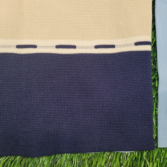 Vintage Marco Di Roma Dagger Collar Disco Shirt Womens Medium Stripe Textured - Picture 3 of 12